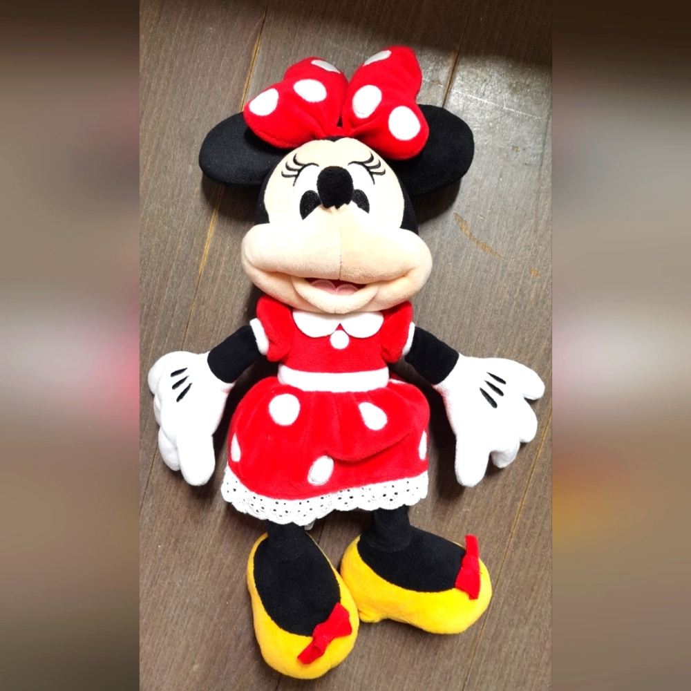 Disney Store Minnie Mouse Plush Stuffed Animal Toy 14"